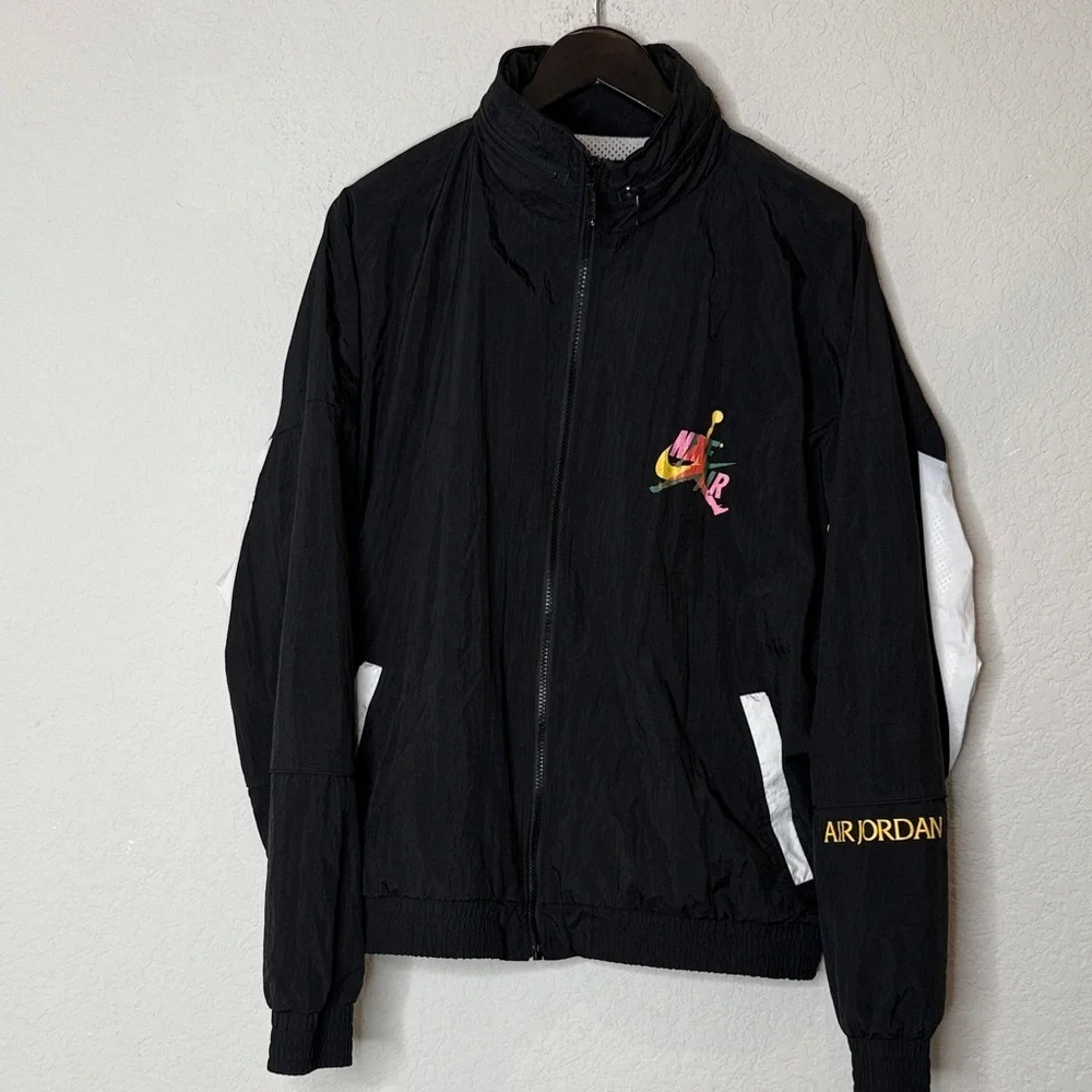 Retro Air Jordan Black Track Jacket XL